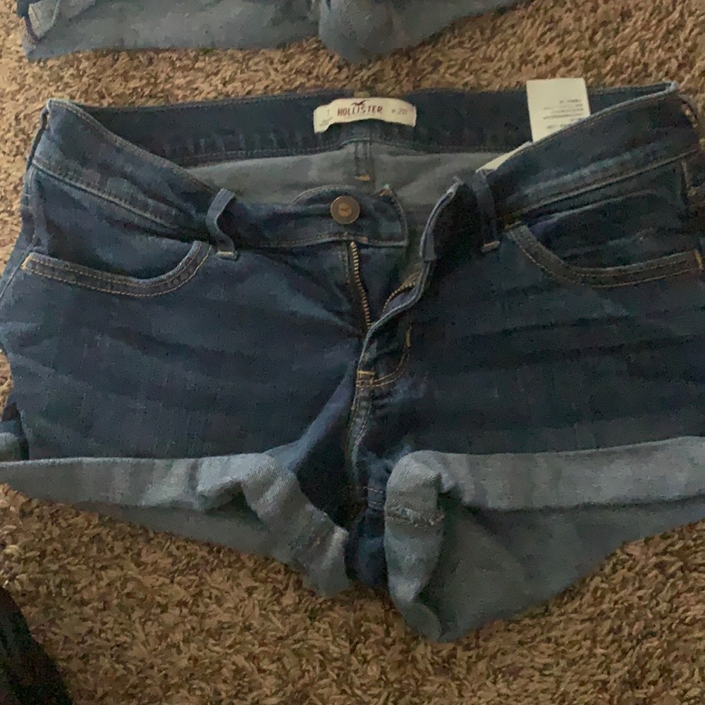 Blue jean Hollister shorts